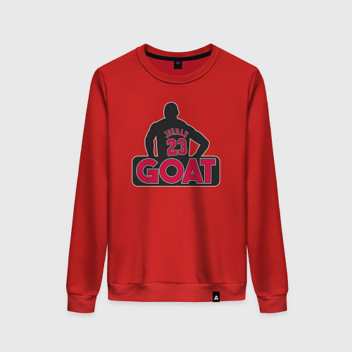 Женский свитшот Jordan goat / Красный – фото 1