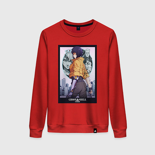 Женский свитшот Ghost in the shell - Kusanagi / Красный – фото 1