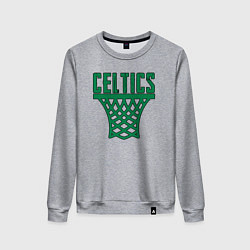 Свитшот хлопковый женский Celtics net, цвет: меланж