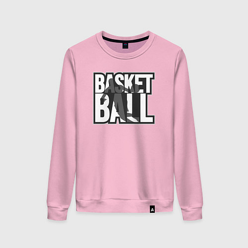 Женский свитшот Basketball play / Светло-розовый – фото 1