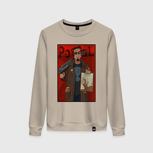 Женский свитшот Postal - petition / Миндальный – фото 1