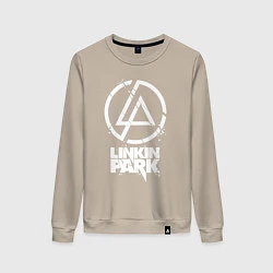 Свитшот хлопковый женский Linkin Park - white, цвет: миндальный