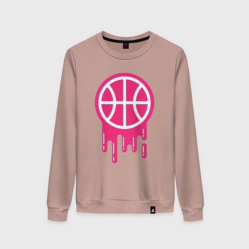 Женский свитшот Pink basketball / Пыльно-розовый – фото 1