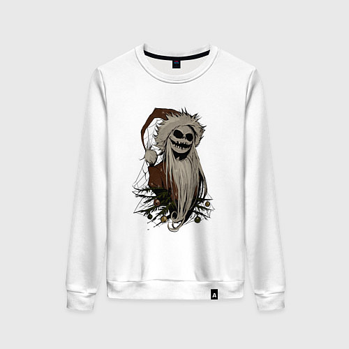Женский свитшот Джек Скеллингтон / Белый – фото 1