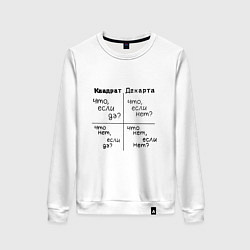 Женский свитшот Квадрат декарта