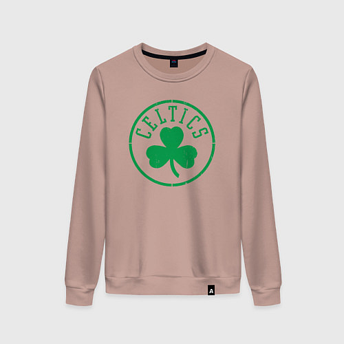 Женский свитшот Boston Celtics clover / Пыльно-розовый – фото 1