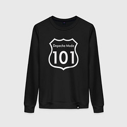 Свитшот хлопковый женский Depeche Mode - 101, цвет: черный