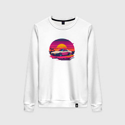 Женский свитшот Синтвейв закат