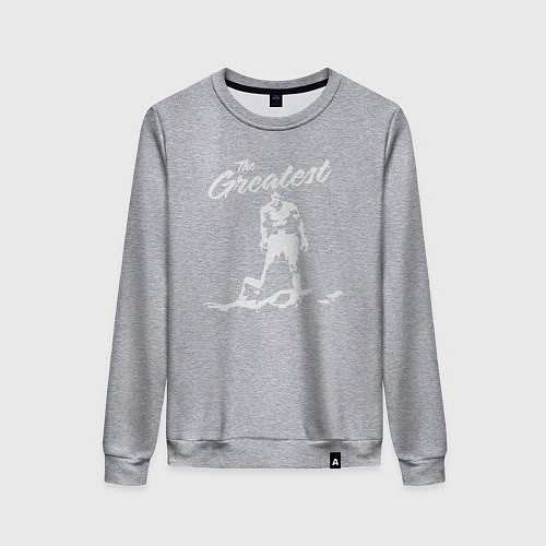 Женский свитшот Величайший Мухаммед Али / Меланж – фото 1