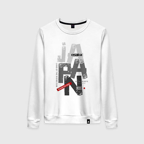 Женский свитшот Япония - страна восходящего солнца / Белый – фото 1