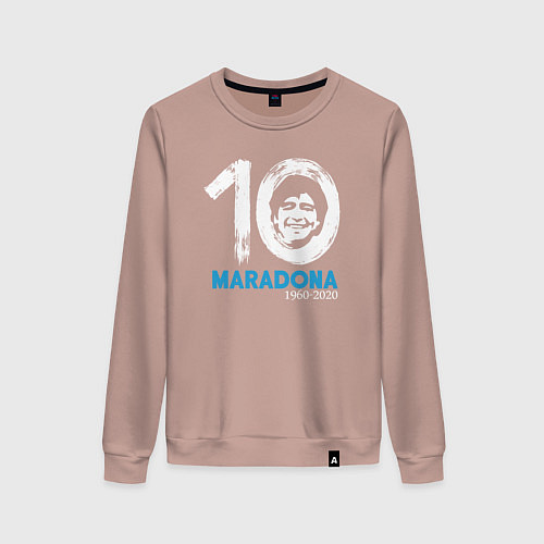Женский свитшот Maradona 10 / Пыльно-розовый – фото 1