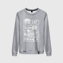 Женский свитшот Еда сон фото
