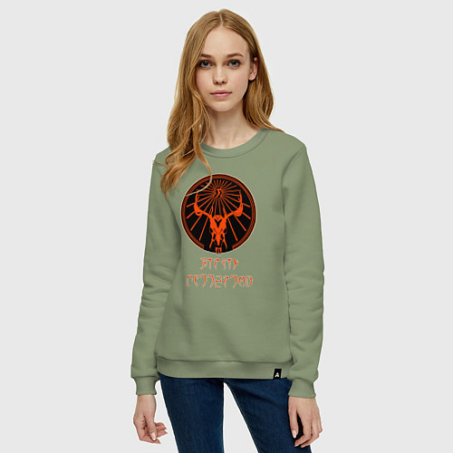 Женский свитшот Хирсин / Авокадо – фото 3