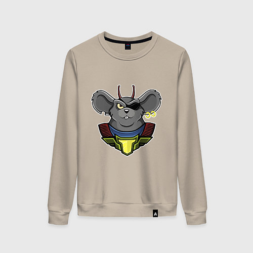 Женский свитшот Мыши рокеры с марса - Модо / Миндальный – фото 1