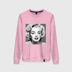 Женский свитшот Портрет Мэрилин