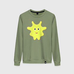 Женский свитшот Жёлтый веселый персонаж