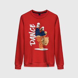 Женский свитшот Плюшевый медвежонок танцор