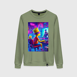 Женский свитшот Барт и Мэгги выбирают персонажа