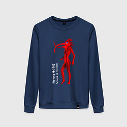 Свитшот хлопковый женский Depeche Mode - WIMS птица, цвет: тёмно-синий