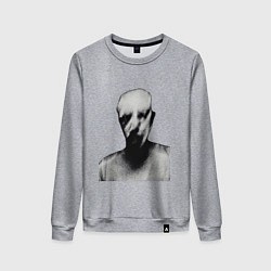 Свитшот хлопковый женский Фото призрака, цвет: меланж