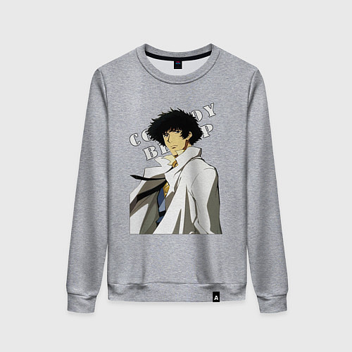 Женский свитшот Spike из аниме cowboy bebop / Меланж – фото 1