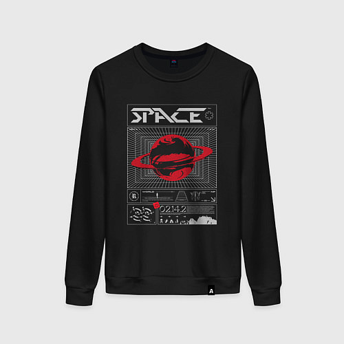 Женский свитшот Space streetwear / Черный – фото 1
