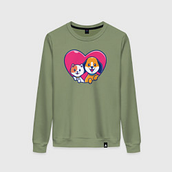 Женский свитшот Pets friends