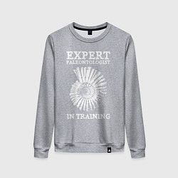 Женский свитшот Эксперт палеонтолог на стажировке