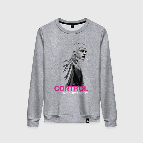 Женский свитшот Joy Division - Control film / Меланж – фото 1
