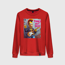 Женский свитшот Homer Simpson - punks not dead