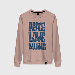Женский свитшот Мир и музыка