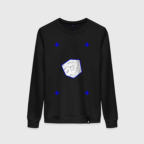 Женский свитшот Куб Магическая битва / Черный – фото 1