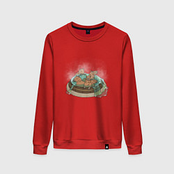 Женский свитшот Капибары капипарятся