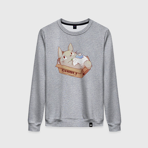 Женский свитшот Ghibli Totoro / Меланж – фото 1