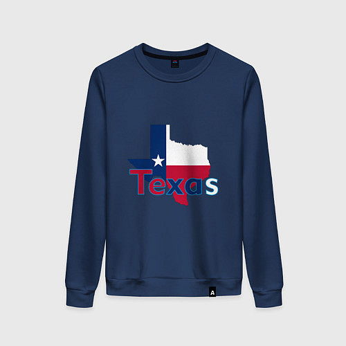 Женский свитшот Texas / Тёмно-синий – фото 1