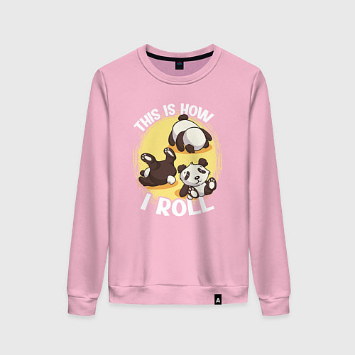 Женский свитшот Я катаюсь / Светло-розовый – фото 1