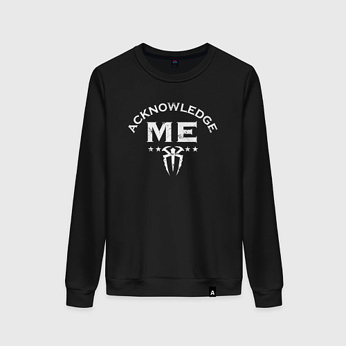 Женский свитшот WWE Roman Reigns Acknowledge Me / Черный – фото 1