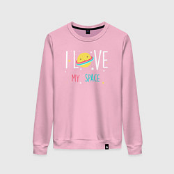 Женский свитшот Люблю свой космос