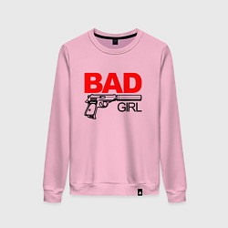 Женский свитшот Bad girl with gun