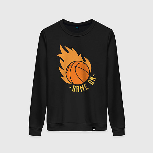 Женский свитшот Game on basketball / Черный – фото 1