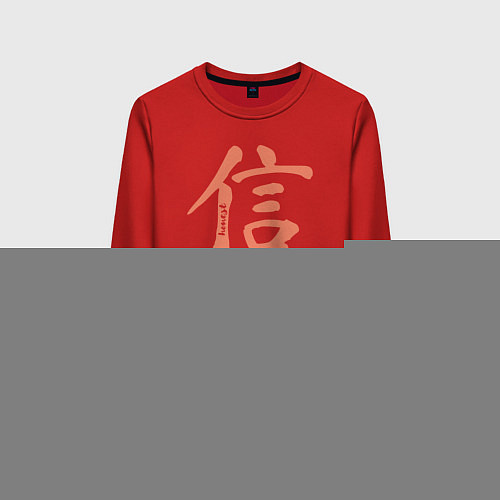 Женский свитшот Честность иероглиф / Красный – фото 1