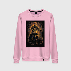 Женский свитшот Брутальный мотоциклист