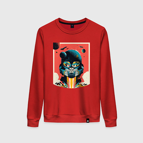 Женский свитшот Helldivers 2: Art / Красный – фото 1