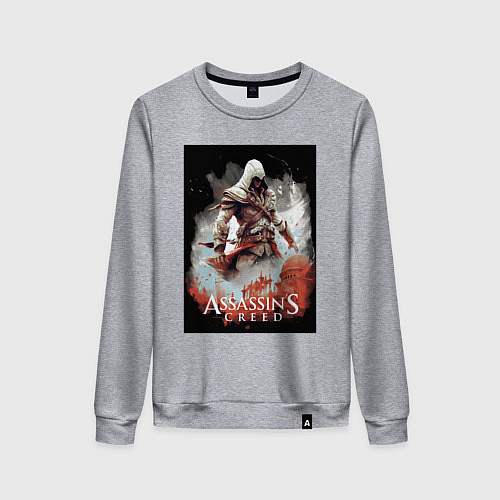 Женский свитшот Assassins creed poster / Меланж – фото 1