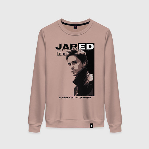 Женский свитшот Jared Joseph Leto 30 Seconds To Mars / Пыльно-розовый – фото 1
