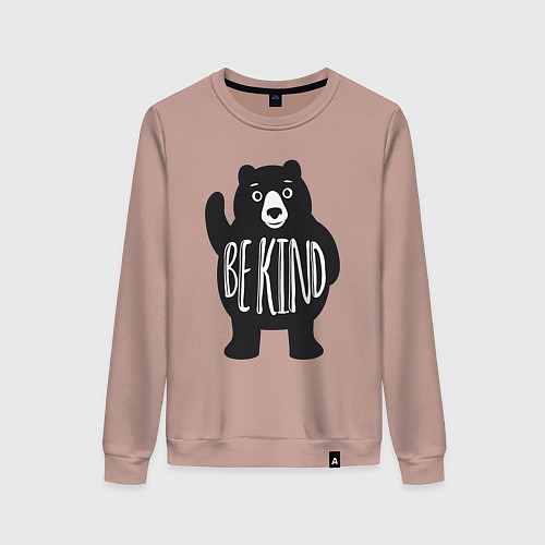 Женский свитшот Будь добрым / Пыльно-розовый – фото 1