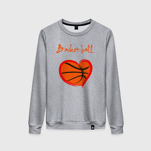 Женский свитшот Basket love / Меланж – фото 1