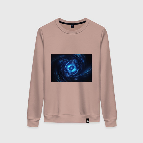 Женский свитшот Взрыв синий геометрической абстракции / Пыльно-розовый – фото 1