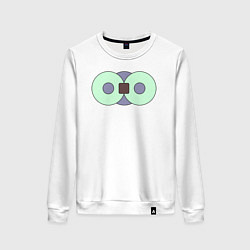 Женский свитшот Два диска соединённые