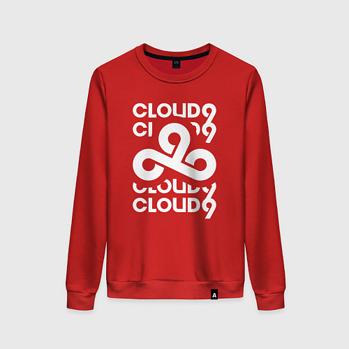 Женский свитшот Cloud9 - in logo / Красный – фото 1